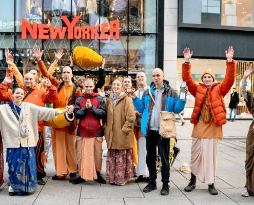 German Devotees Harinam Sankirtan